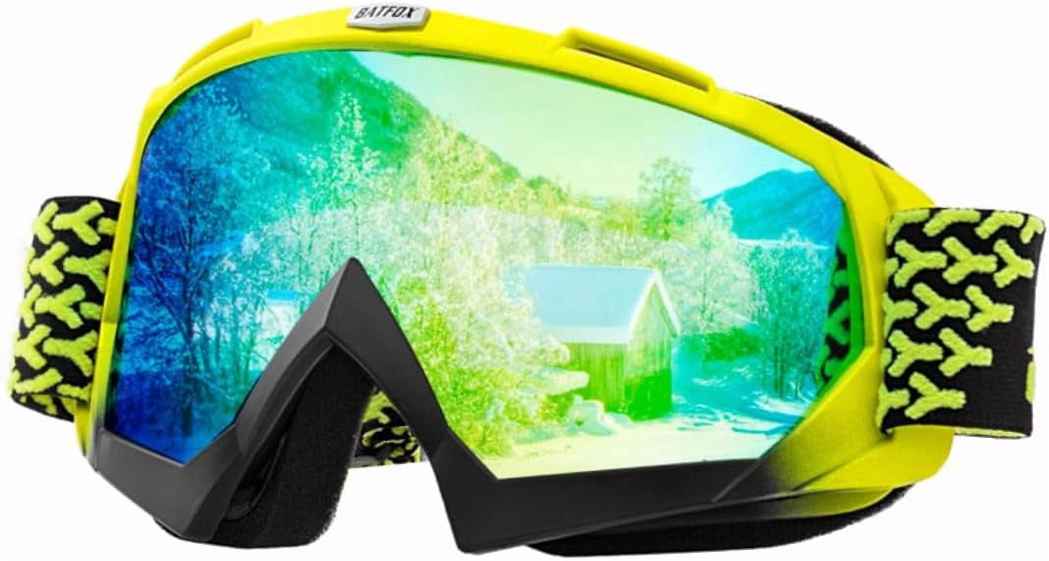 JJEAN-OTG Ski Snow Goggles, UV Protection Anti Fog Snowboard Goggles for Men Women Youth