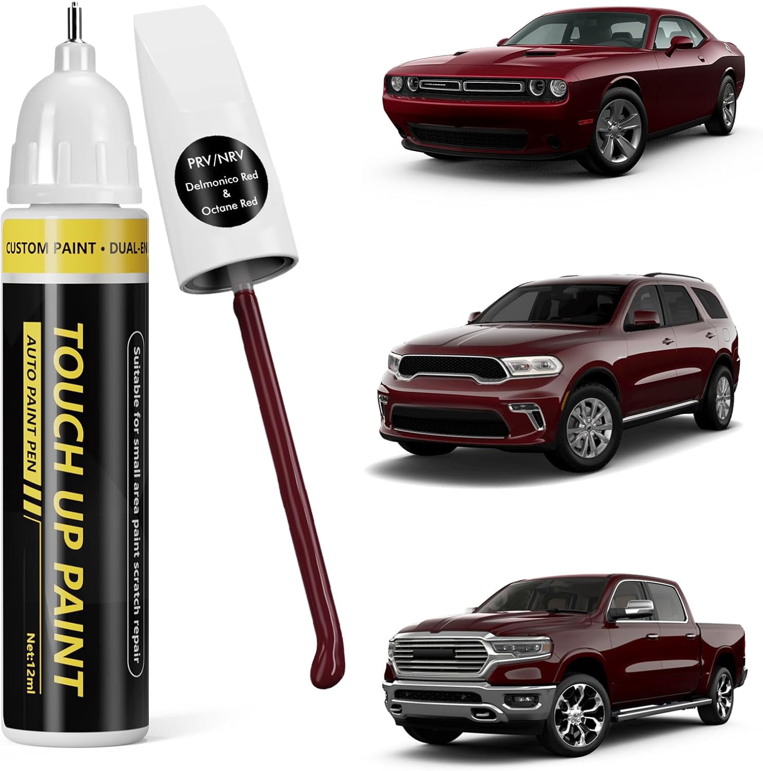Ram Prv Color JJEAN-(Octane Red/Delmonico Red (PRV/NRV) Car Touch Up Paint for Dodge ...