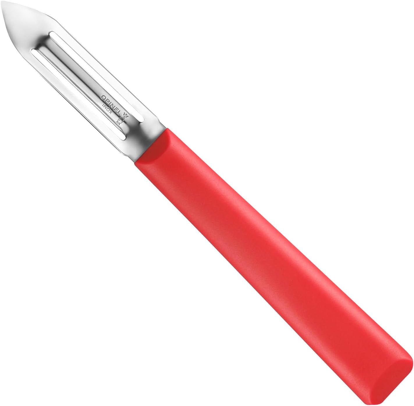 JJEAN-Opinel Les Essentials+ No. 315 Peeler, Corrosion Resistant + Dishwasher Safe, Made in France, Red