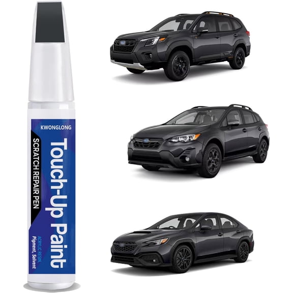 JJEAN-P8Y Magnetite Gray Metallic Touchup Paint Compatible with Subaru, 2-in-1 Scratch Repair Pen Exact Color Match, Car Scratch Repair Pen