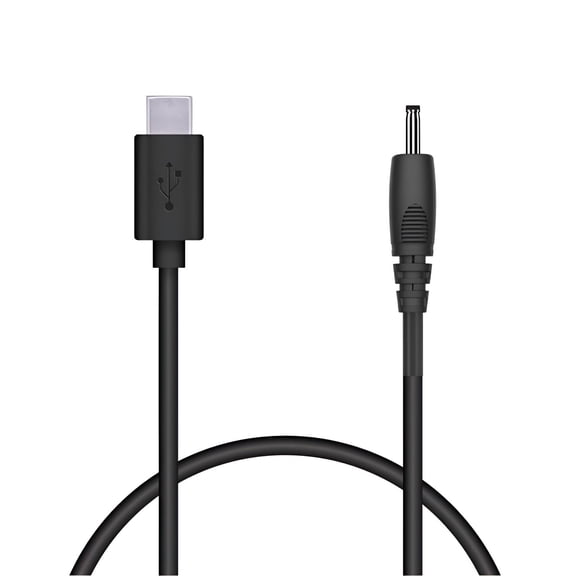 JJEAN-PD Type C USB-C Male to DC 3.5 x 1.35mm Male Power Jack 5V PD Power Extension Charging Cord, Support 15W/5V PD Charger Cable Power Plug Converter (Black, 6.6ft/2m)