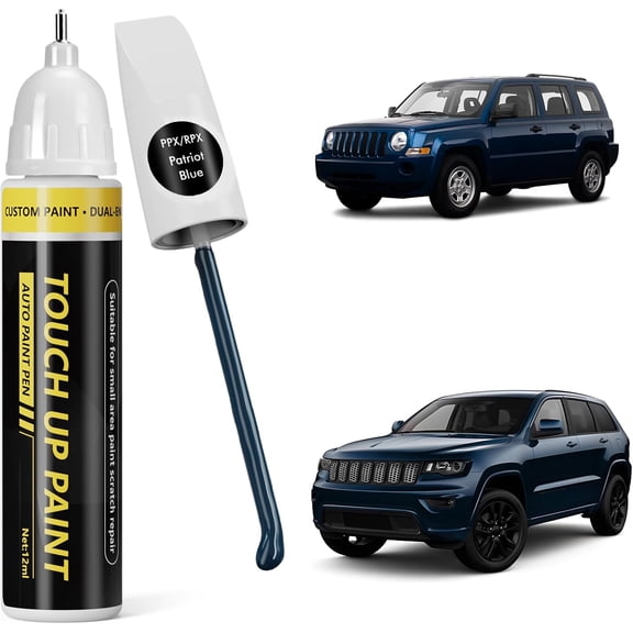 JJEAN-(Patriot Blue (PPX/RPX) Car Touch Up Paint For JEEP, Car Paint Scratch Repair Kit, Quick & Easy Solution to Repair, 2 in 1 Scratch Remover Pen With Color-Matched