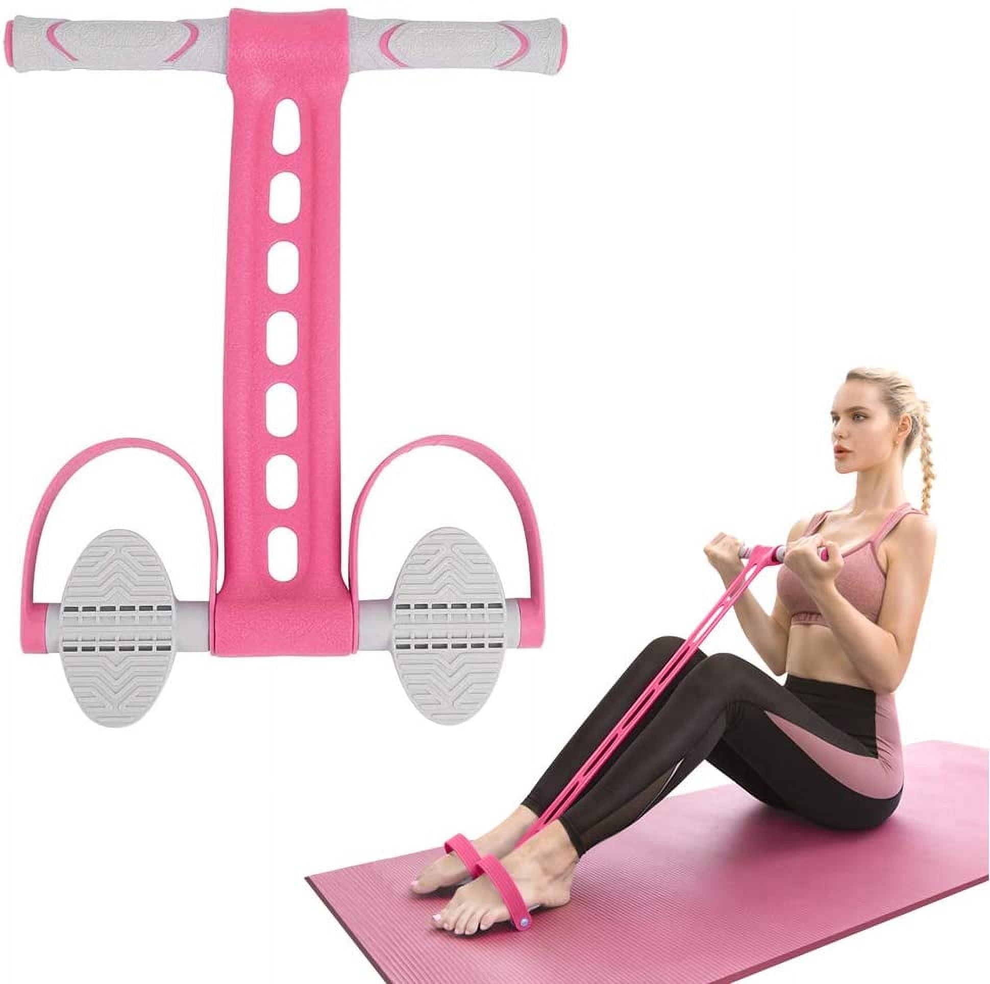 JJEAN-Pedal Resistance Bands with Handles Exercise Bands Multifunction Tension Rope Fitness for Working Out Arm Abs Legs Stretch Bands