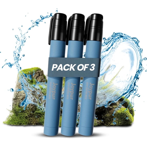 JJEAN-Portable Water Filter Straw Survival, Essential Camping & Hiking Gear, Water Purification Straw for Travel, Biking and Emergency Preparedness