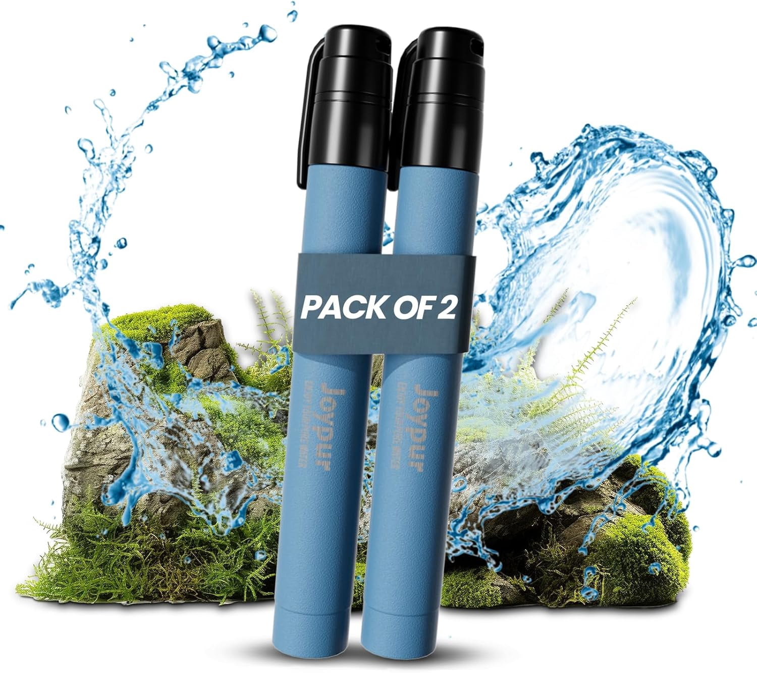 JJEAN-Portable Water Filter Straw Survival, Essential Camping & Hiking Gear, Water Purification Straw for Travel, Biking and Emergency Preparedness