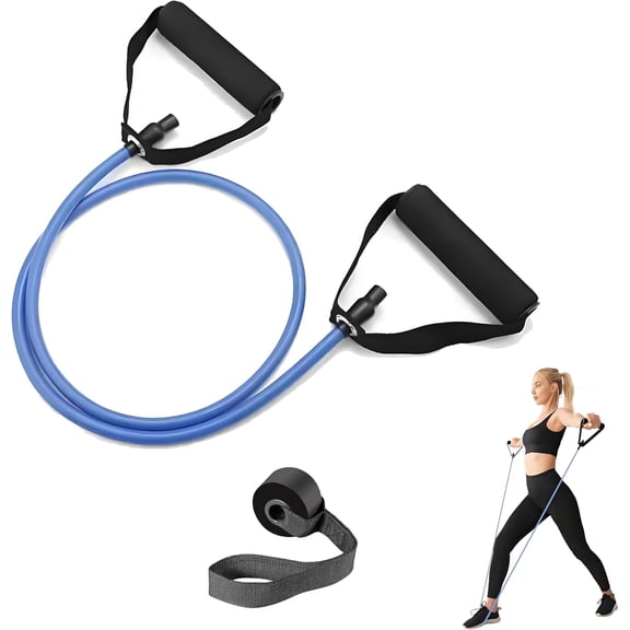 JJEAN-Premium Exercise Bands Resistance Bands Set with Handles & Door Anchor - Perfect Stretch Rope for Home Workouts, Ideal for Fitness Enthusiasts & Home Gym