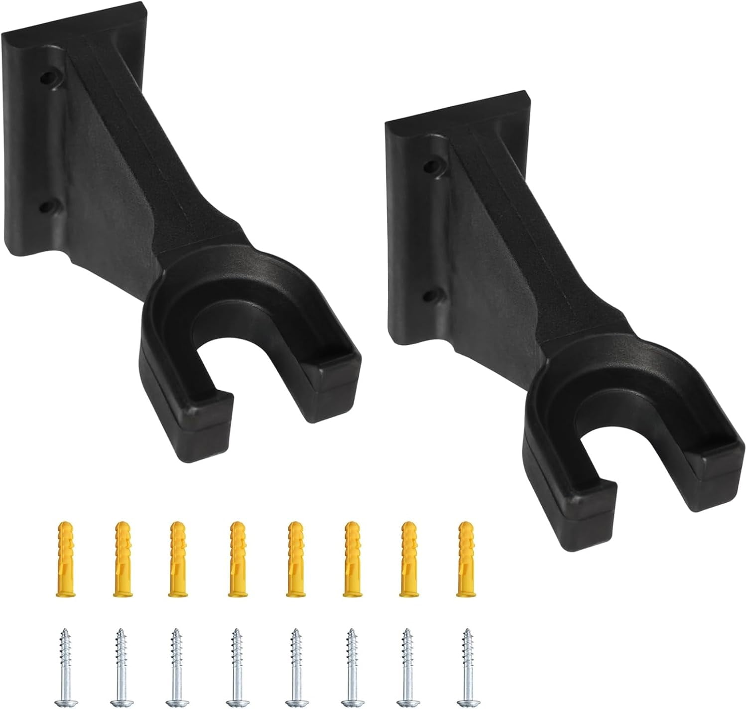 JJEAN-Premium Heavy-Duty Wall Hanging Holder for Garden Power Tools, Garage Storage Organizer, Storage Hooks for Trimmer, Holds up to 250lbs, Fits EGO 56V Trimmer and Edger, Ego Power/Edger(2Pcs/4-Ho