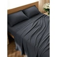 thumbnail image 1 of JJEAN-Queen Sheet Set - 4 Pieces Soft Queen Size Sheets - Breathable & Cooling - Hotel Luxury - Easy Care Polyester Microfiber Bedding for Women, Men, Dark Grey, 1 of 4