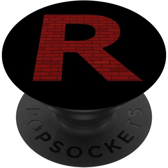 JJEAN-R Brick Wall Red Block Monogram Initial Capital Letter