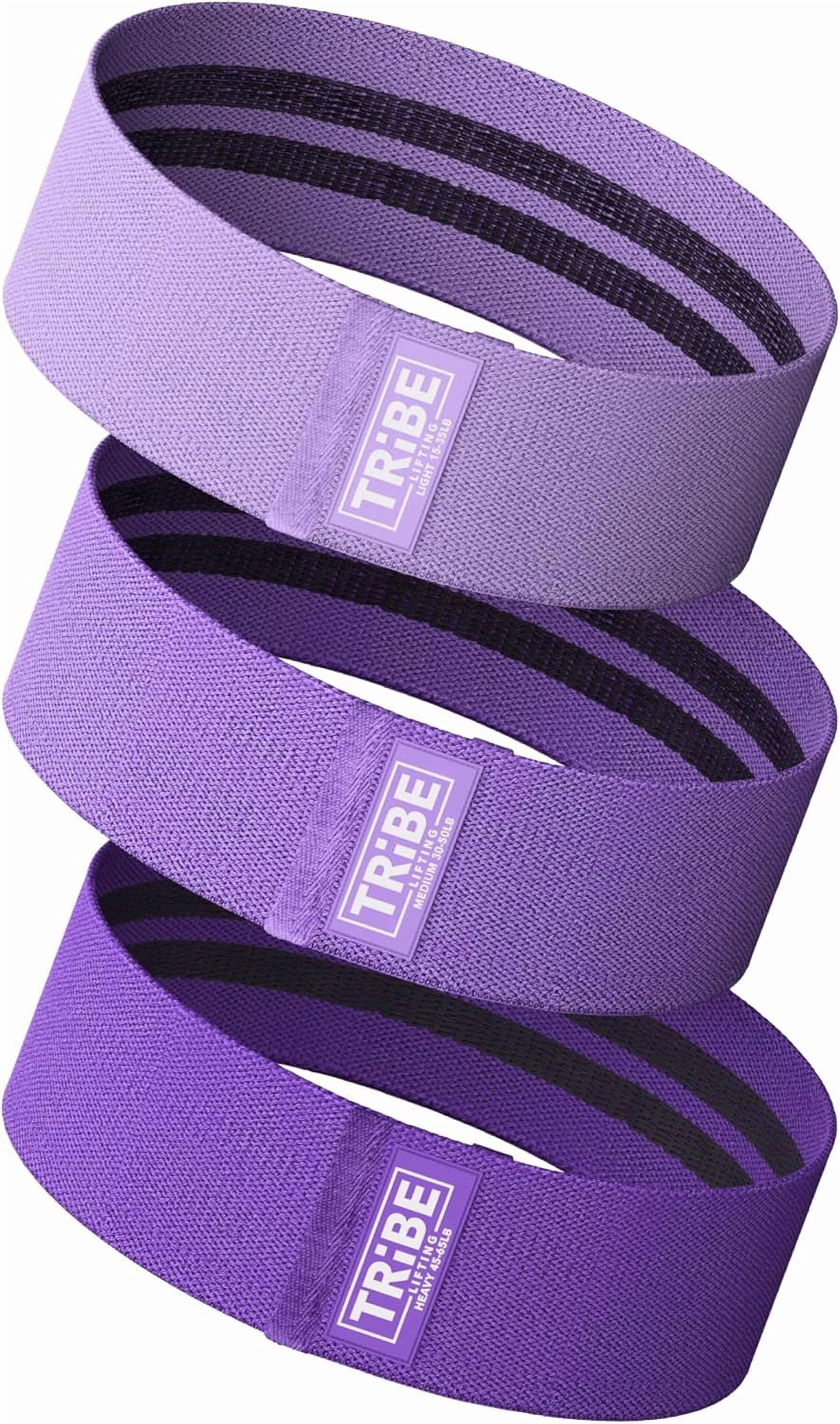 JJEAN-Resistance Bands for Working Out - 3 Pack Fabric Workout Bands for Women and Men - Booty Bands for Legs and Glute - Non Slip Exercise Bands Set for Squat Hip Thigh