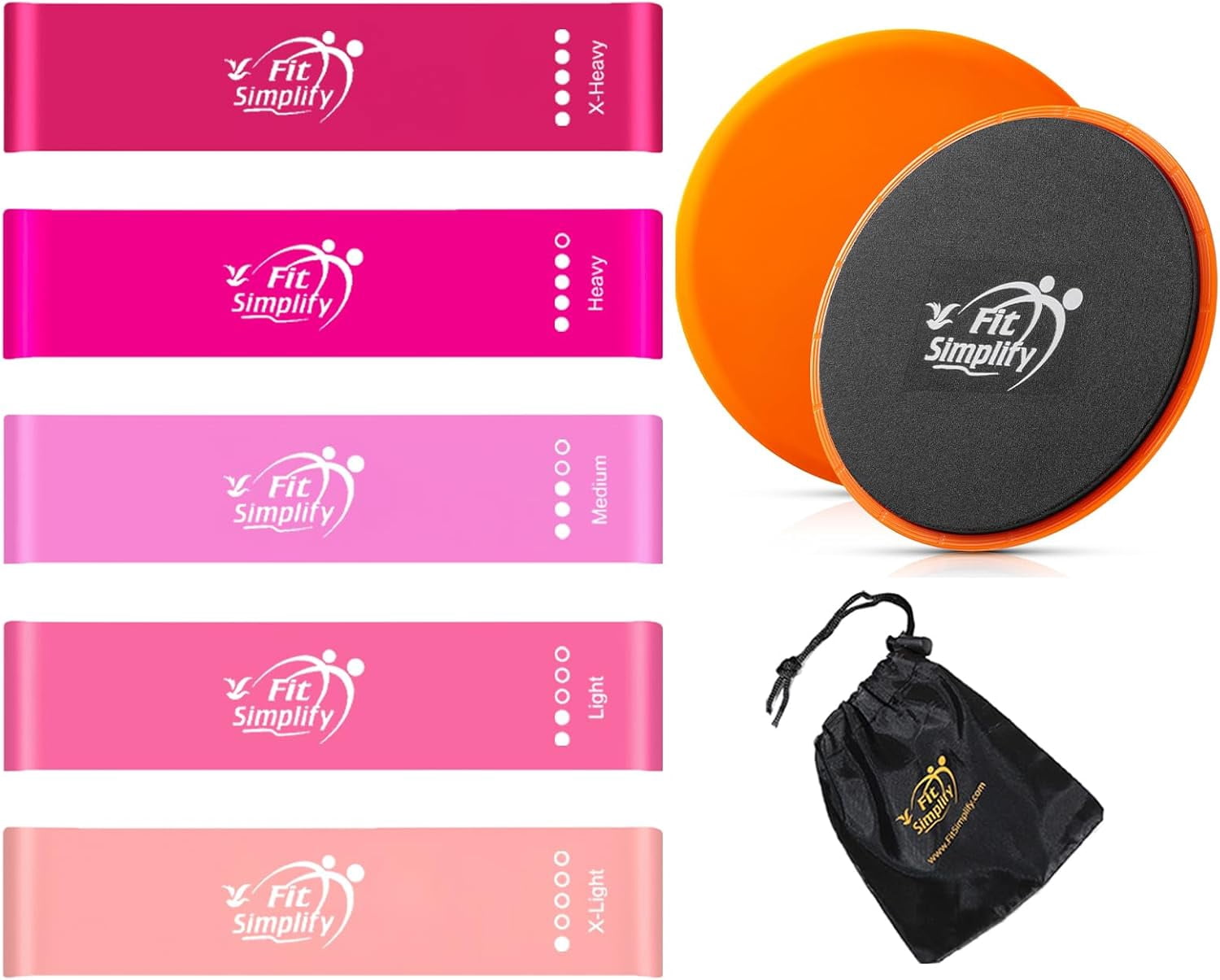 JJEAN-Resistance Loop Exercise Bands and Fabric Resistance Hip Bands