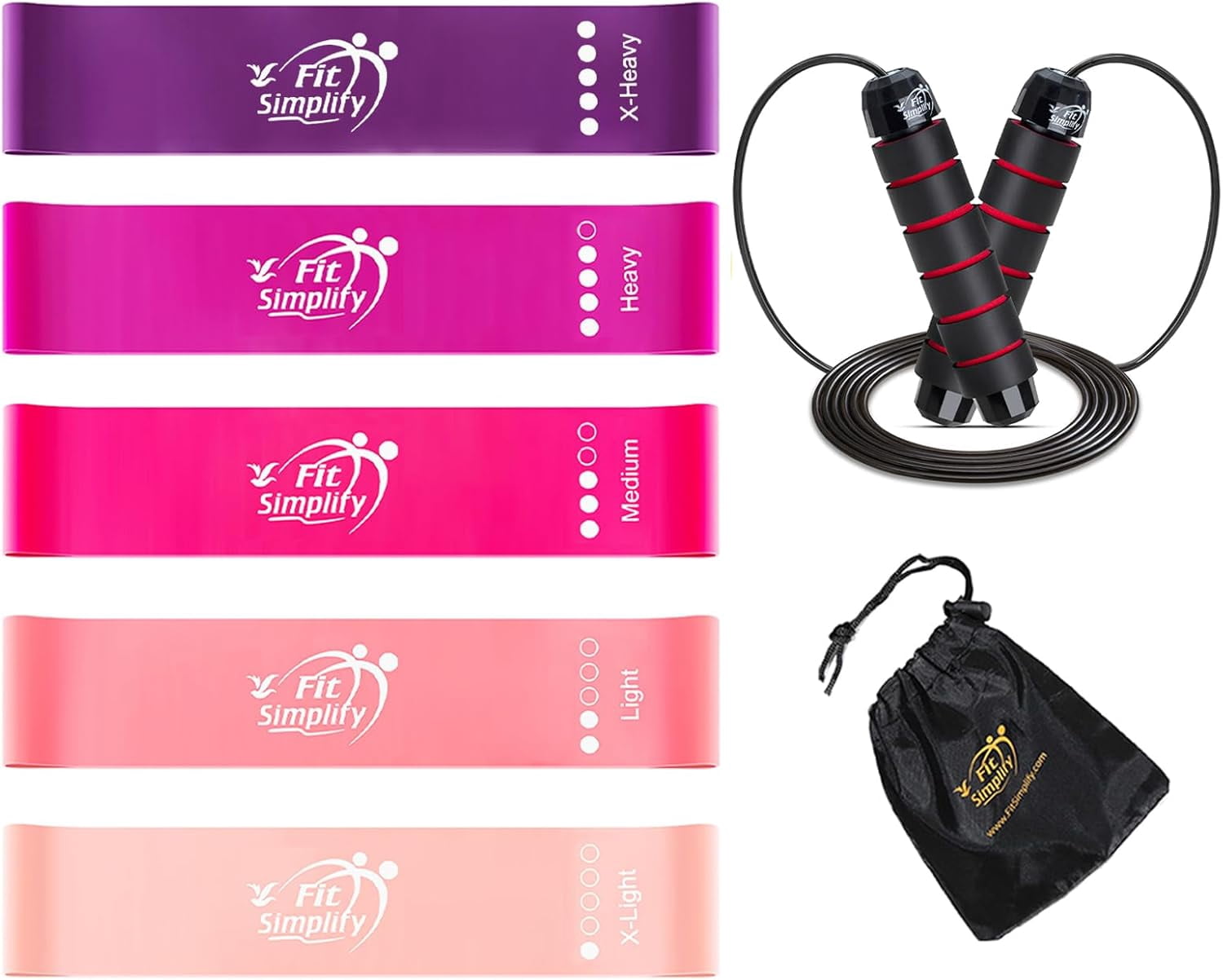 JJEAN-Resistance Loop Exercise Bands and Jump Rope