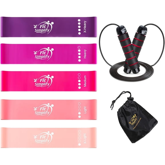 JJEAN-Resistance Loop Exercise Bands and Jump Rope