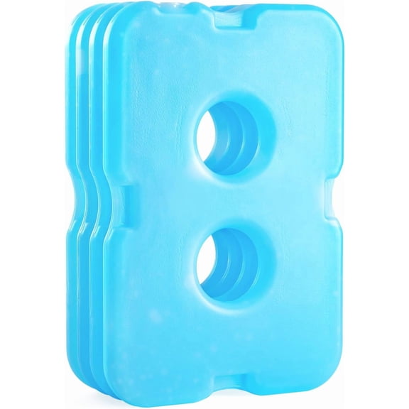 JJEAN-Reusable Ice Packs for Cooler, Long Lasting Breastmilk Bottle Storage, Freezer Packs Can Cooler for Lunch Boxes, Beer Soda, Camping