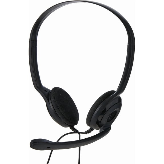 JJEAN-Sennheiser PC 5 Chat - Headset for Internet Communication, E-Learning and Gaming - Noise Cancelling Microphone, Casual Gaming Lightweight, high Comfort, Minimalistic, Black
