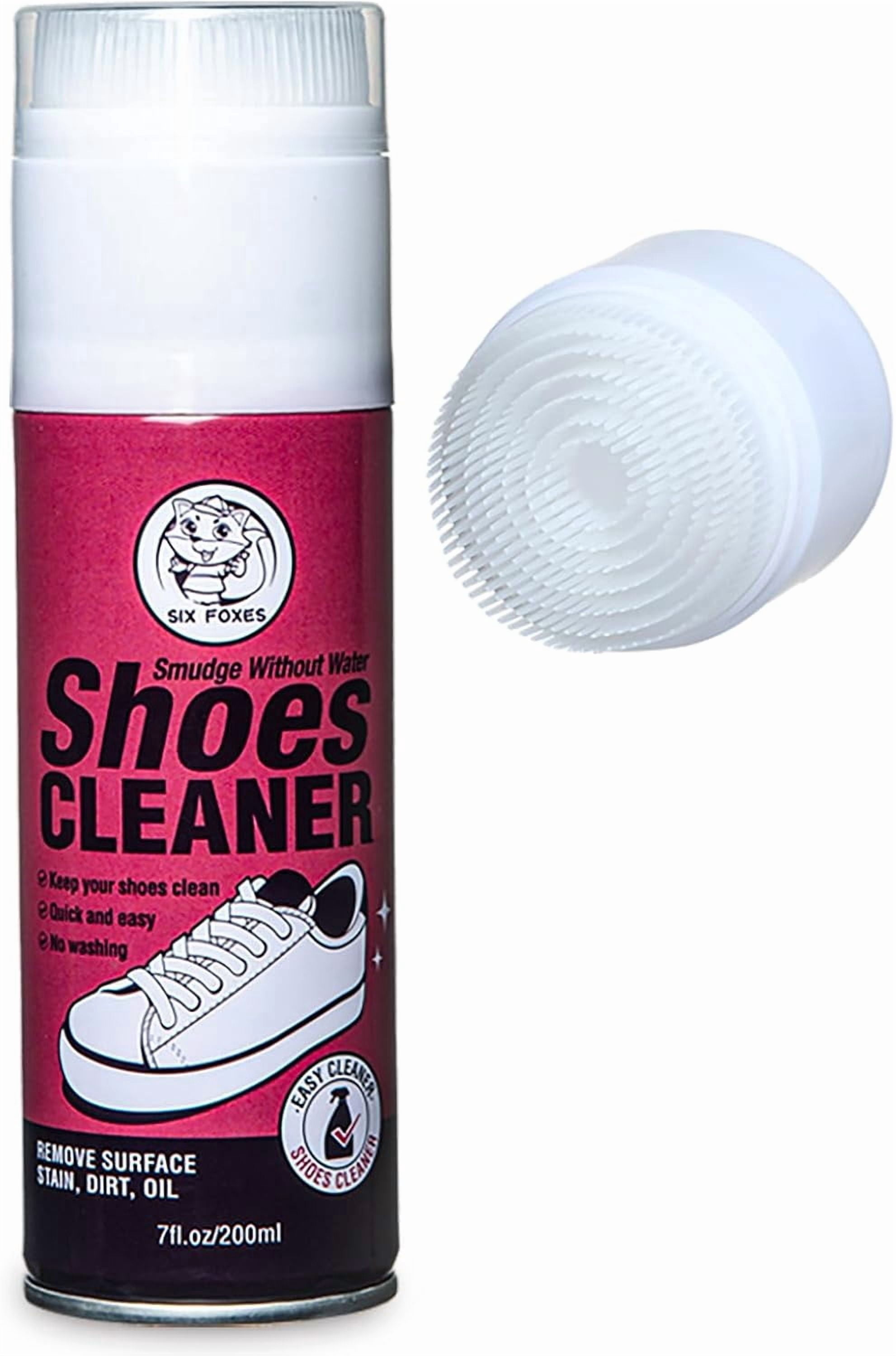 JJEAN-Shoe Cleaner Spray Kit – 200 ml Foaming Formula with Built-In Brush, Deep-Cleaning Shoes Care for Leather, Canvas & Mesh(1 Pcs
