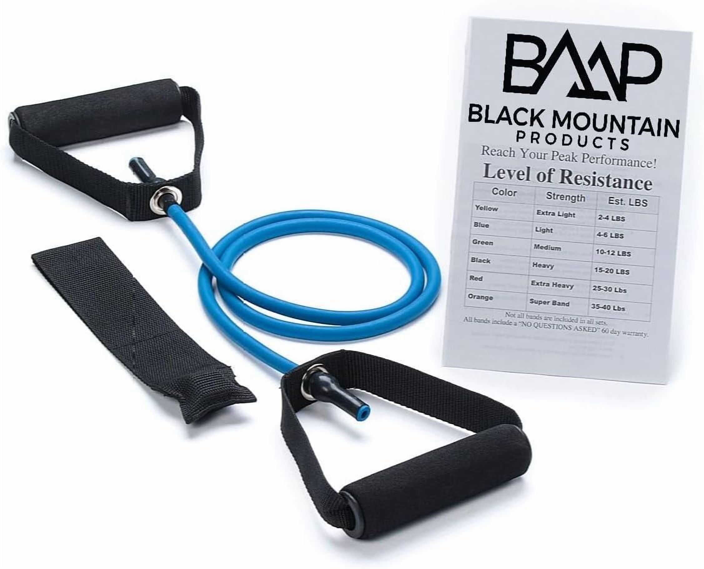 JJEAN-Single Resistance Band - Door Anchor and Starter Guide Included