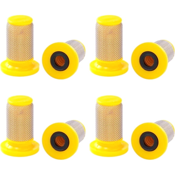 JJEAN-Sprayer Nozzles Strainer Stainless Steel 50/80/100 Mesh Screen,Anti-leakage device,for TeeJet Agricultural Spray Nozzle Tips (03-yellow-808pcs)