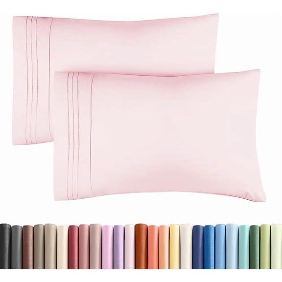 JJEAN-Standard Pillow Cases Set of 2 - Ultra-Soft Hotel Quality Pillowcase Covers - Comfy & Wrinkle Free - Stain and Fade Resistant - Machine Washable Pillow Protectors - 2 Piece Set, Standard Lavend