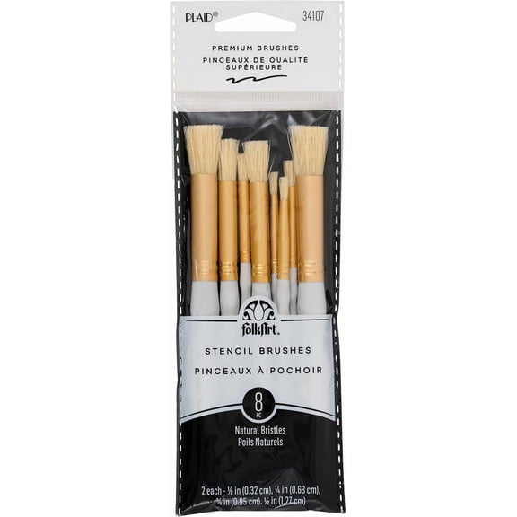 JJEAN-Stencil Brush Set, (8-Piece), 0289956