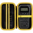 thumbnail image 1 of JJEAN-Storage Case Compatible with Brother P-Touch PTH110 / PTH111 Pro / PTE110 Portable Monochrome Label Maker (Black+Yellow Zipper Case), 1 of 4