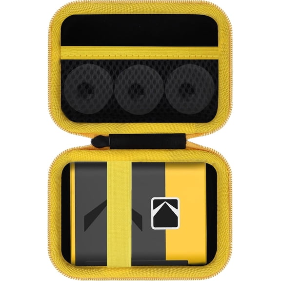JJEAN-Storage Case Compatible with Kodak Label ERA M50 Label Maker Machine (Black+Yellow Case)