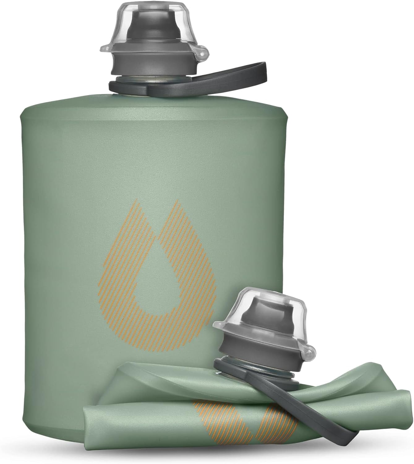 JJEAN-Stow Collapsible Water Bottle – 350ml, 500ml, 1L – Ultralight, Leak-Proof, BPA-Free, Filter Compatible Travel & Hiking Flask