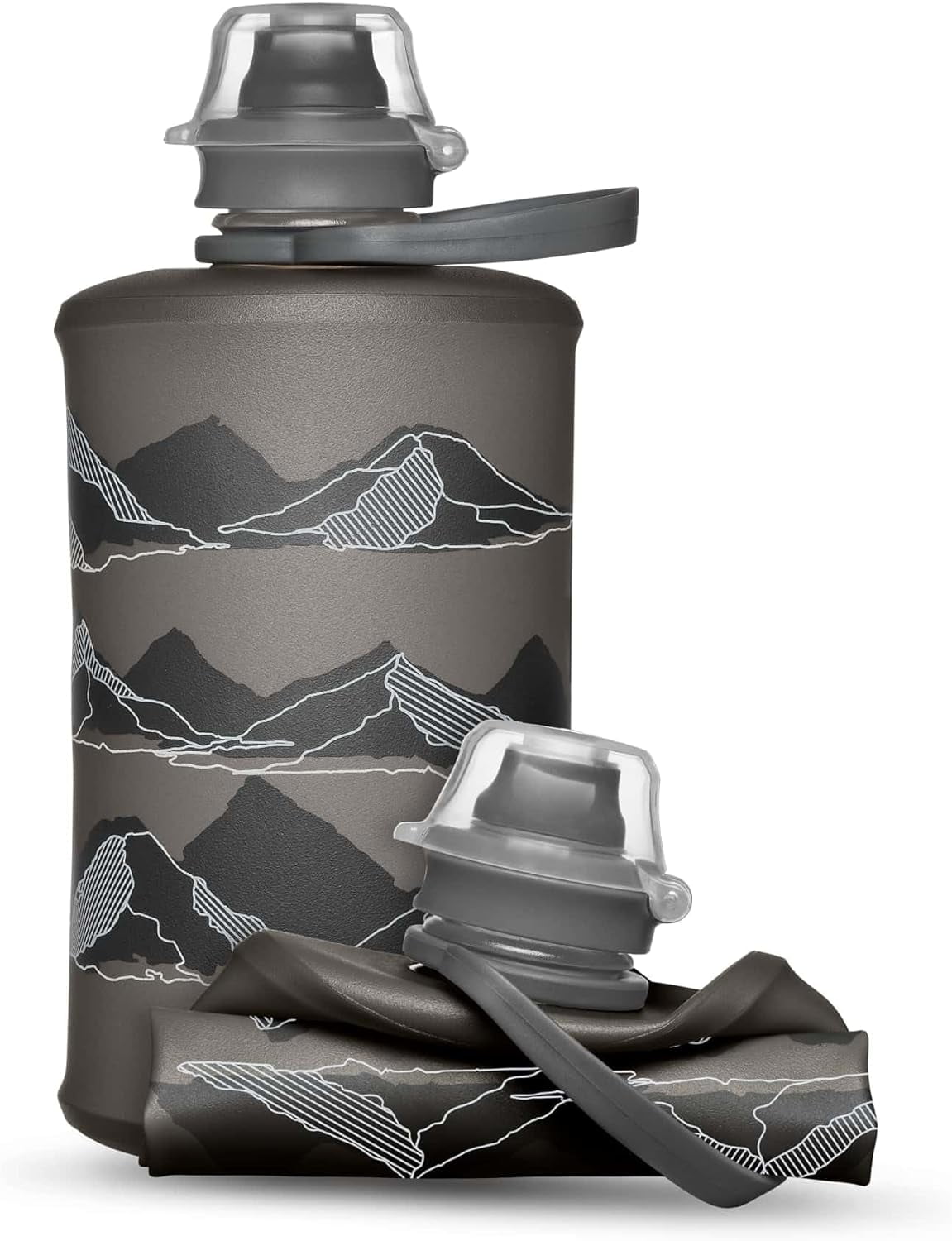 JJEAN-Stow Collapsible Water Bottle – 350ml, 500ml, 1L – Ultralight, Leak-Proof, BPA-Free, Filter Compatible Travel & Hiking Flask