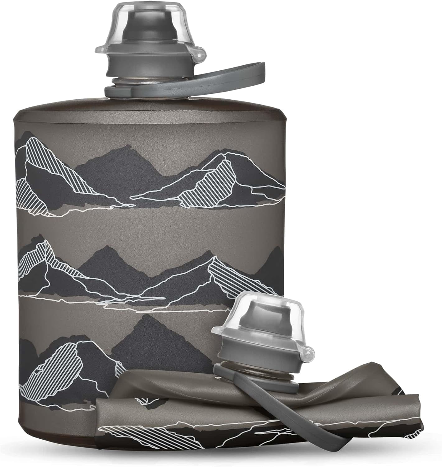 JJEAN-Stow Collapsible Water Bottle – 350ml, 500ml, 1L – Ultralight, Leak-Proof, BPA-Free, Filter Compatible Travel & Hiking Flask