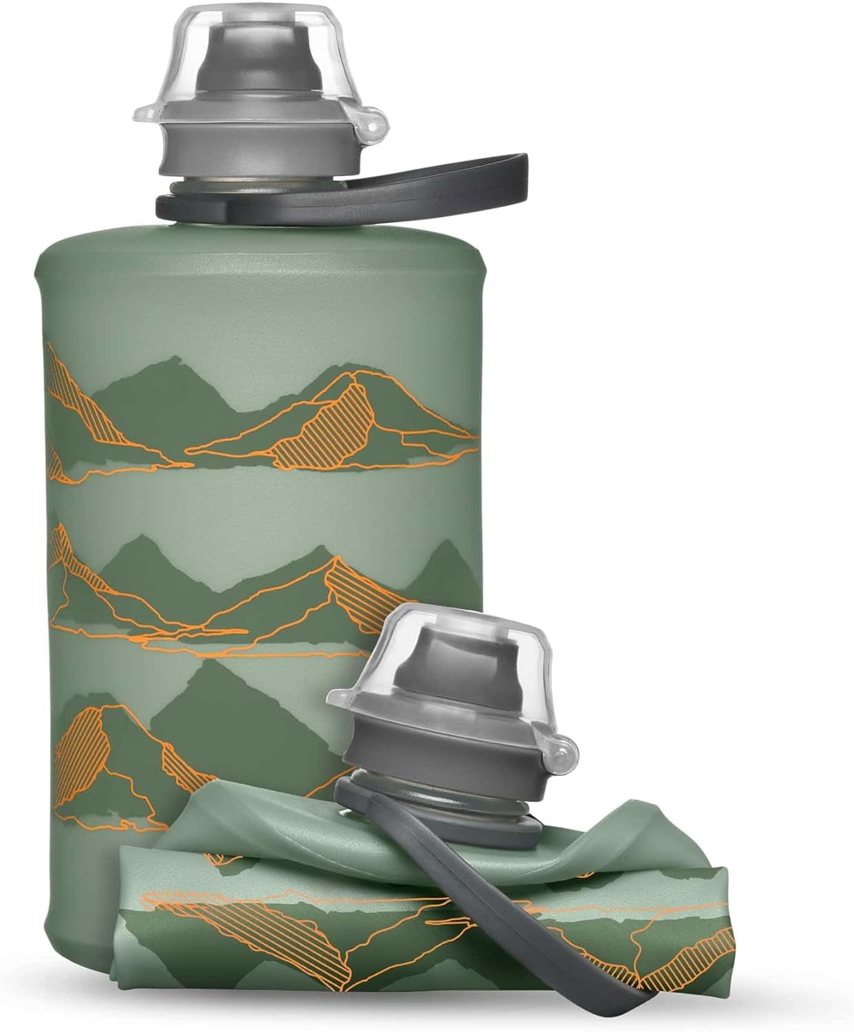 JJEAN-Stow Collapsible Water Bottle – 350ml, 500ml, 1L – Ultralight, Leak-Proof, BPA-Free, Filter Compatible Travel & Hiking Flask