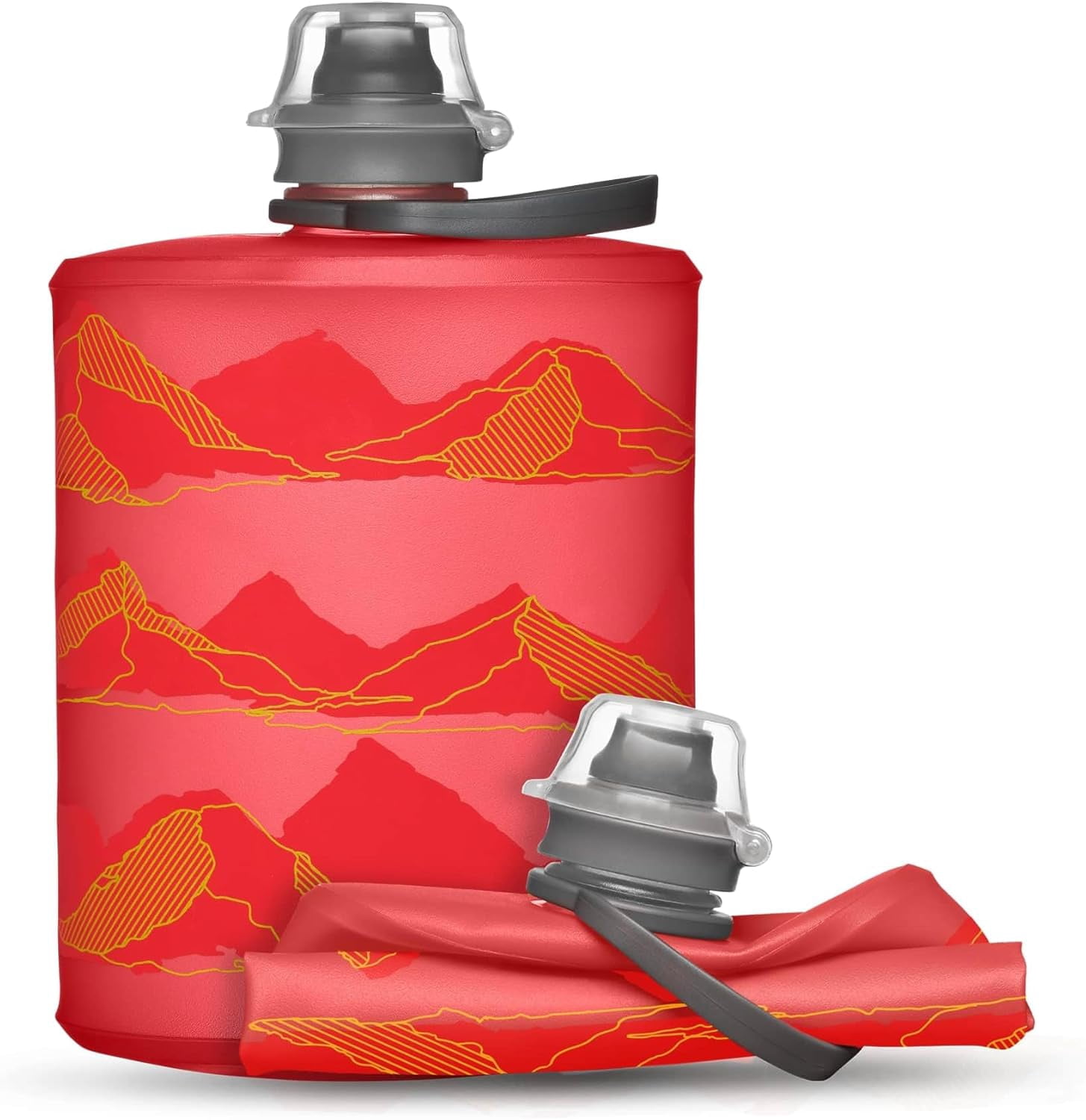 JJEAN-Stow Collapsible Water Bottle – 350ml, 500ml, 1L – Ultralight, Leak-Proof, BPA-Free, Filter Compatible Travel & Hiking Flask
