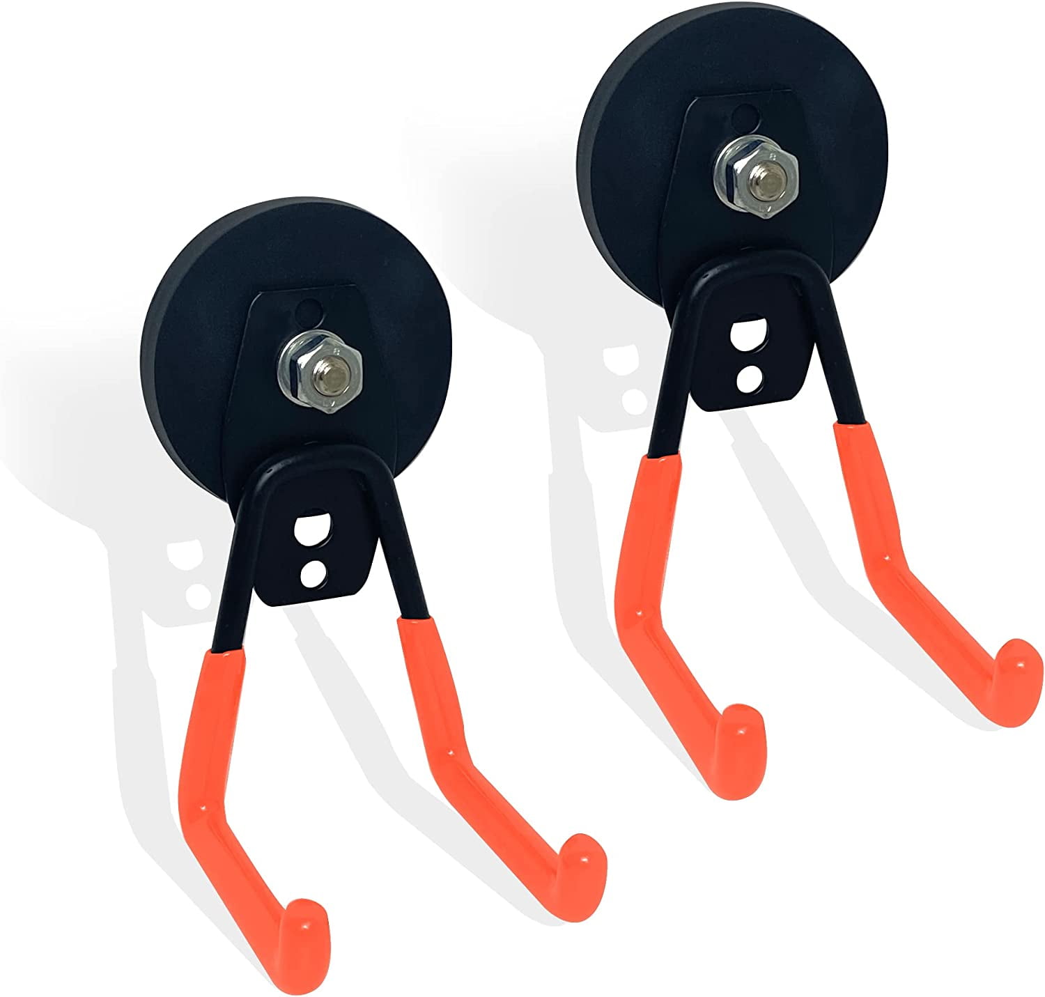 JJEAN-Strong Magnetic Hooks, 22Lbs Garage Magnet Hooks Utility Hooks Heavy Duty for Hanging Yard Tools Extension Hose Power Tools Workshop Organization Outdoor Indoor