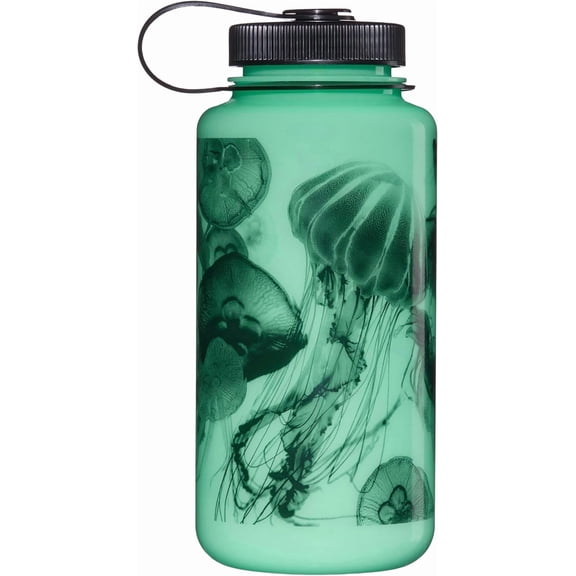 JJEAN-Sustain Tritan BPA-Free Water Bottle Made with Material Derived from 50% Plastic Waste (Using ISCC Certified Mass Balance), 32 OZ, Wide Mouth
