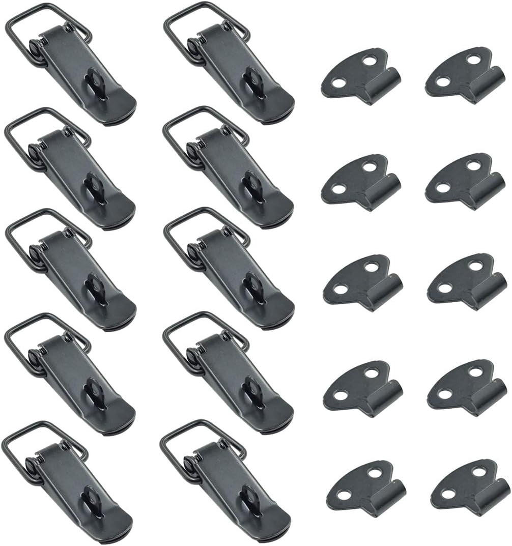 Micro Toggle Spring Latch JJEAN-Toggle Latch Mini Size Spring Loaded Latch Black - Pack of 10 ...