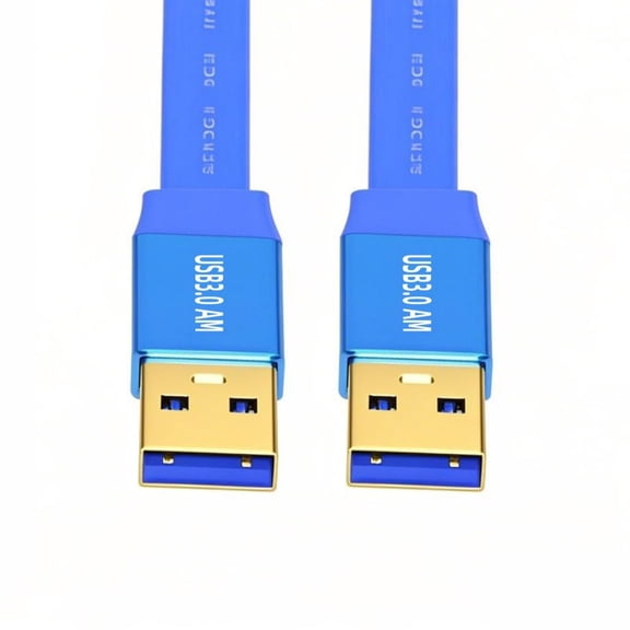 JJEAN-USB 3.0 Flat Cable,USB 3.0 Male to Male Data Extension Cable 6.56FT/2.0M