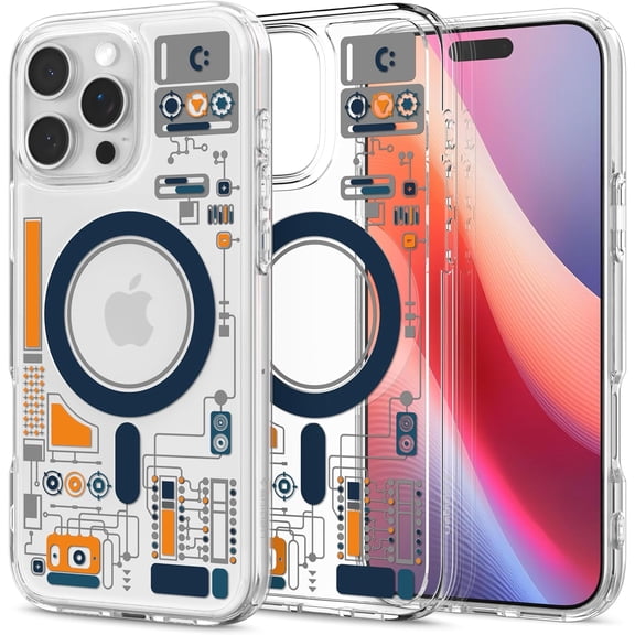 JJEAN-Ultra Hybrid MagFit Direct Digital Printing Case for iPhone 16 Pro [Custom Design][Compatible with Magsafe] - Analogue
