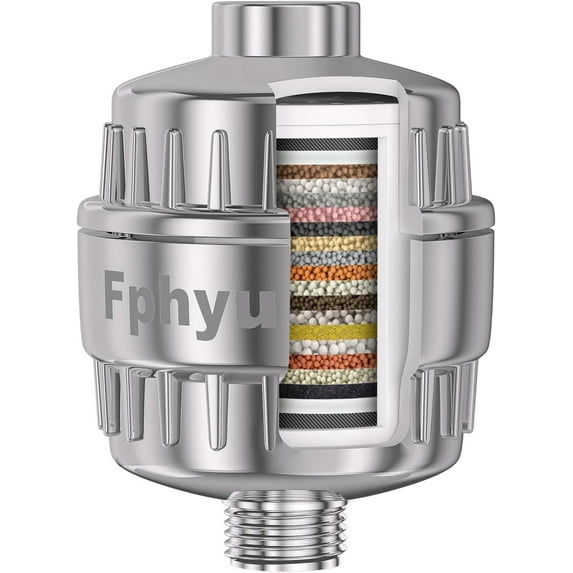 JJEAN-Upgraded Shower Filter, Shower Filter Head for Hard Water, 20-Stage Shower Head Filter Removal 99% of Chlorine, Fluoride, Heavy Metals, Iron, Chemicals, Improve Your Skin and Hair