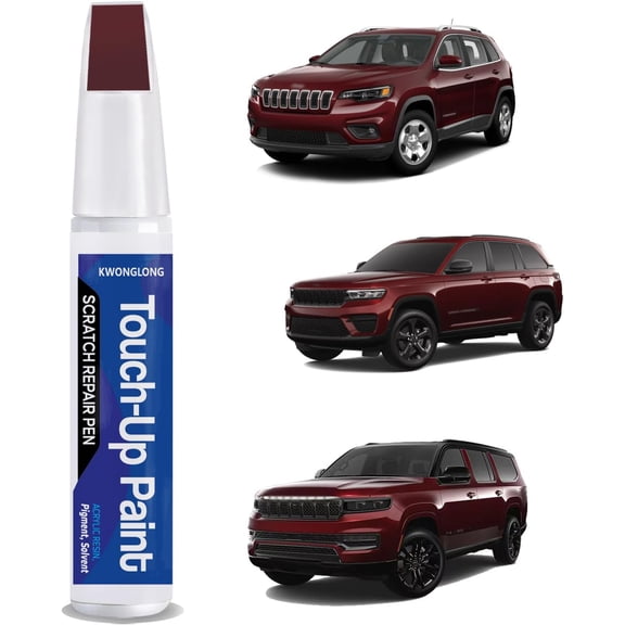 JJEAN-Velvet Red PRV/NRV Touchup Paint Compatible with Jeep Cherokee Compass, 2-in-1 Scratch Repair Pen Exact Color Match, Car Scratch Repair Pen