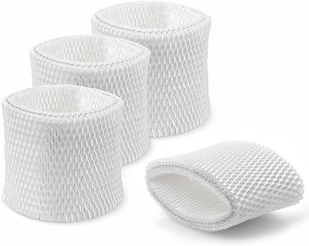 JJEAN-WF2 Humidifier Filter for Kaz Vicks - V3100 V3500 V3700 V3800 V3900 3020 Series, Protec PWF2 VEV400 Cool Mist Vaporizer Humidifiers (Pack of 4) White