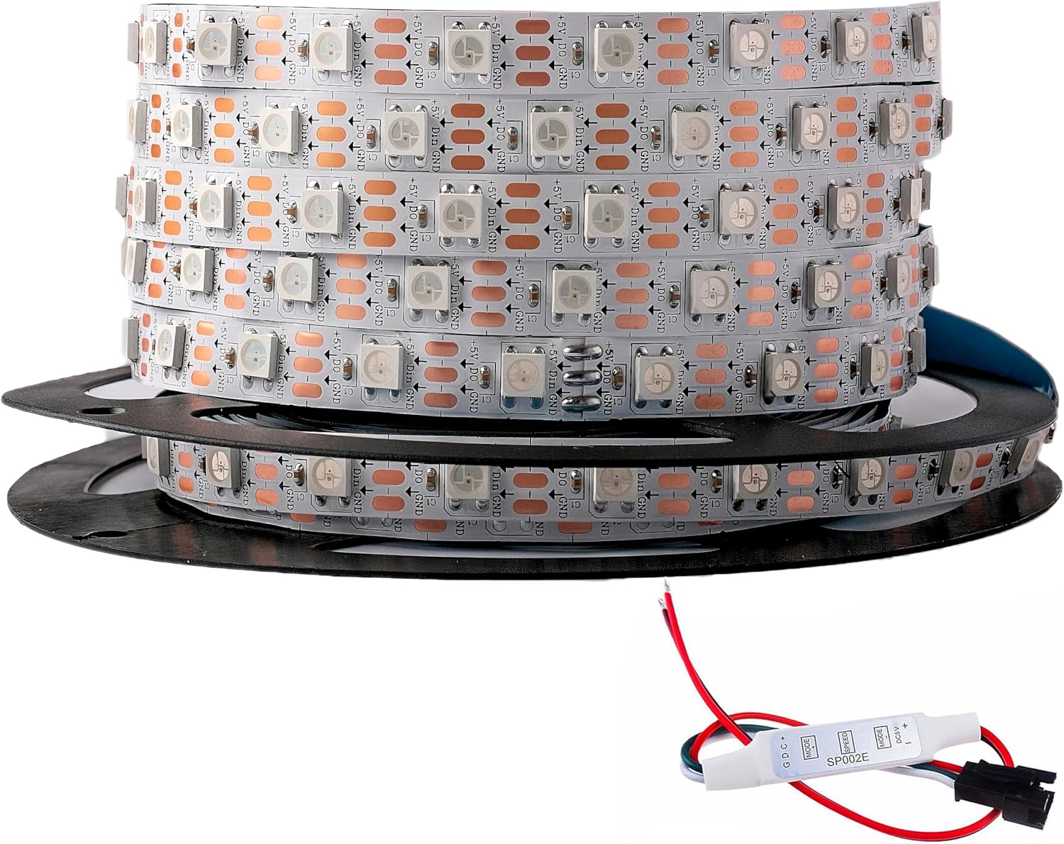 JJEAN-WS2812B LED Strip SMD 5050 Individual Addressable 60Pixels/m ...