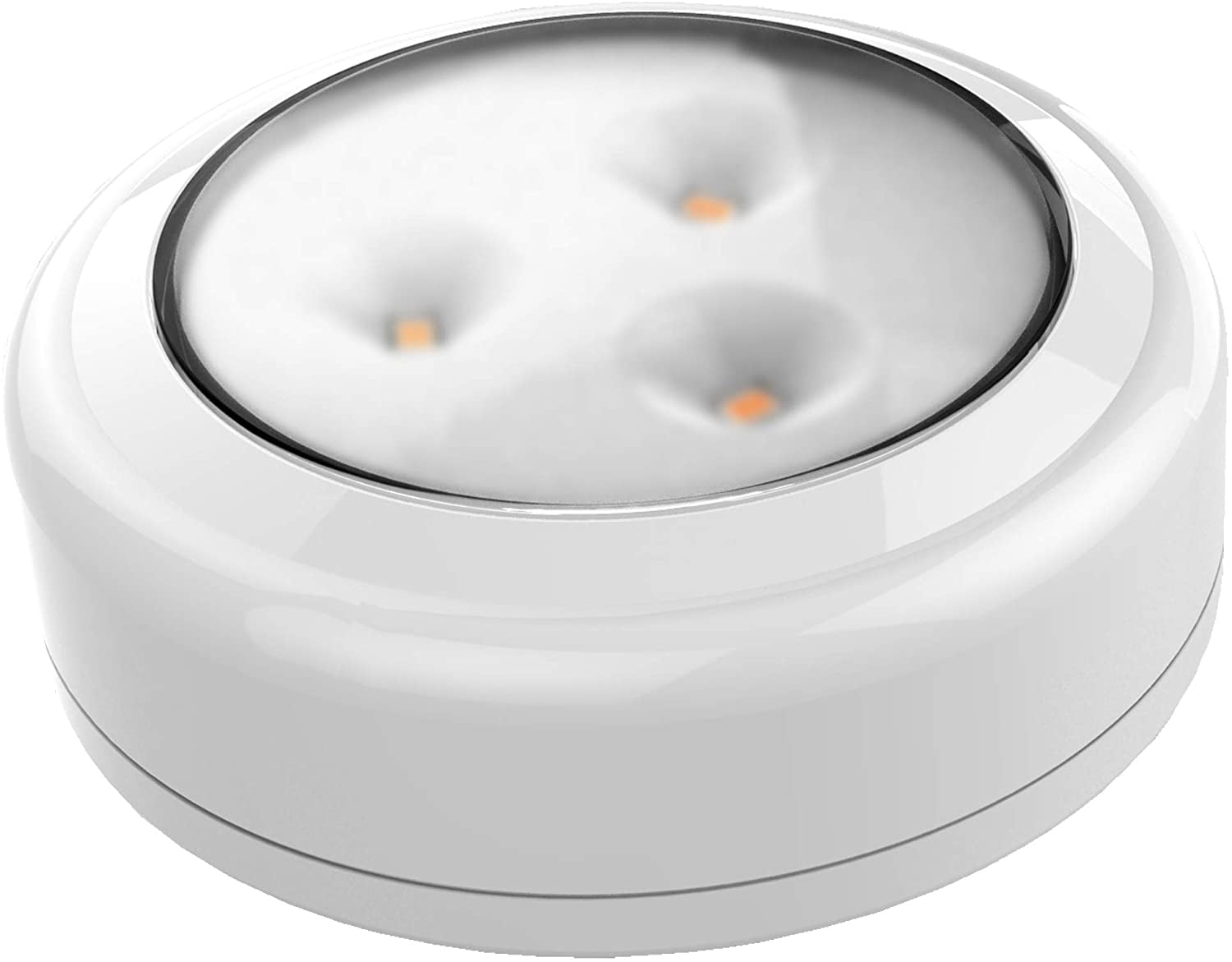 JJEAN-Wireless LED Puck Light | Works with Remote Control | Under Cabinet, Closet Light | Battery Powered | Under Counter Lighting (Pack of 1)