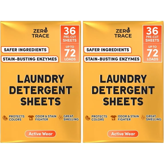 JJEAN-Zero Trace Laundry Detergent Sheets - Formulated for Sweat and ...