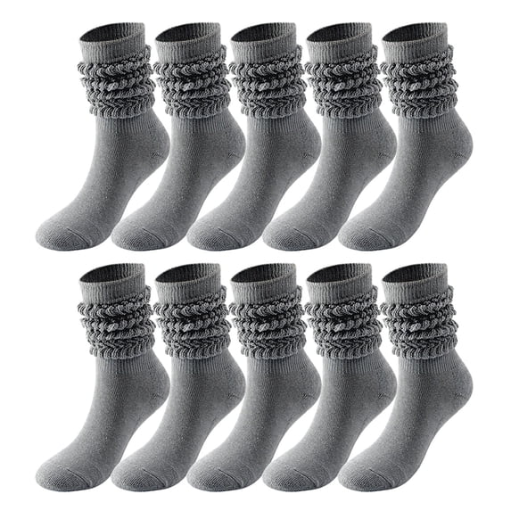 JJHGVB 5 pairs Mid length socks Athletic Socks Women Socks for Women casual socks for women Running Socks calf socks for women High Socks Women women’s socks Sports Socks for Women Dark Gray One Size