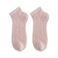 thumbnail image 1 of JJHGVB Ankle Socks Cotton Socks Women's Solid Color Light Mesh Breathable And Comfortable Spring And Summer Thin Short Socks Socks for Women Pink A, 1 of 3