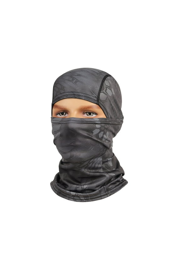 Balaclava Face Mask Neck Gaiter Motorcycle Mask Ski Mask Sun UV Protection Hood Breathable with Nose Mesh, Face Mask for Men Women - Motorcycle Fish E One Size