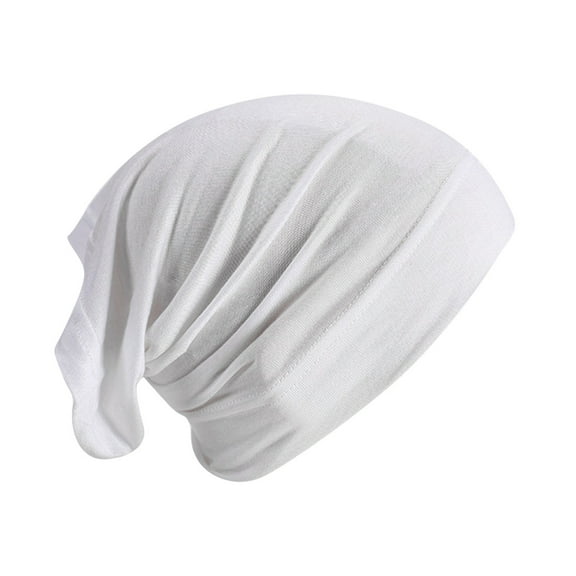 JJHGVB Bandana Beanie Hats for Women Fashionable Cotton Head Scarf Men’s Hats Head Wraps for Men Turban for Men Bandana Headband White One Size