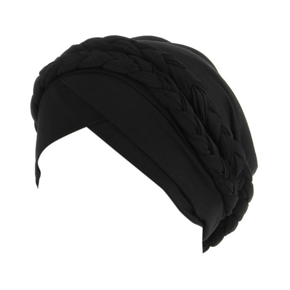 JJHGVB Bandana Beanie Headwraps for Locs Satin Turbans for Women Hat for Women Head Wraps for Men’s Hats Women Head Scarf Black One Size