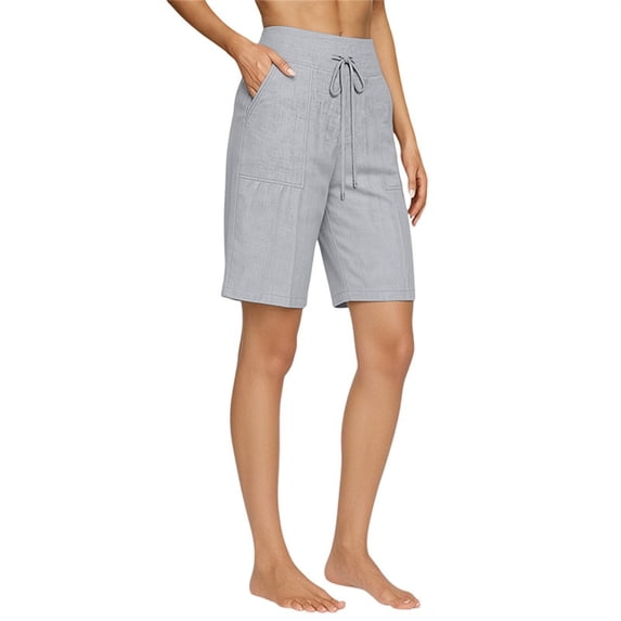 JJHGVB Bermudas Shorts for Women Lounge Shorts Lightweight Summer Shorts Summer Shorts High Waisted Beach Pants Gauze Shorts Beach Vacation Shorts Wide Leg Flowy Shorts Women Short Gray 3XL