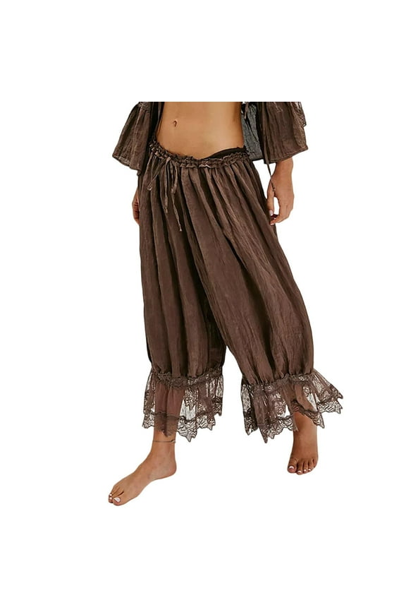 Bloomers for Women Night Pants for Women House Pants Woman's Pants Comfy Pants Women Pants Casual Womens Sleep Pants Coffee S