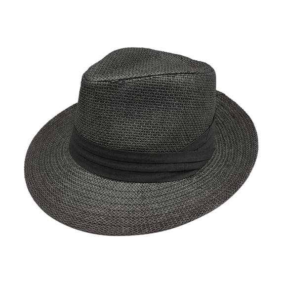 JJHGVB Bowler Hat Vintage Bucket Hat wide brim hats for men Crushable for Travel Lightweight hat Casual or Dress Wear wide brim fedora Resistant Brim Accessories Cap for Women Black One Size